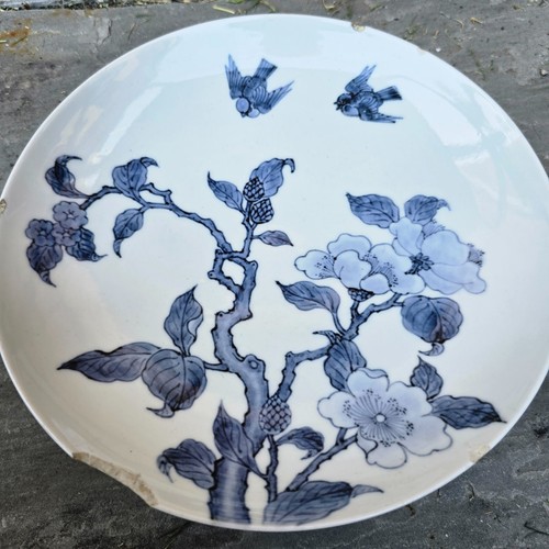 Japanese Antique Porcelain Dish Plate Nabeshima ? Style Edo Period Blue & White - Picture 4 of 18