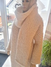 KID MOHAIR SCHAL SCARF RÖHRE TUBE GROBSTRICK...