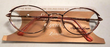 Vintage SOPHIA LOREN M104 Rose Collage/Silver 53/18 Eyeglass Frame NOS 396