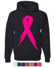 Pink Ribbon Breast Cancer Awareness Hoodie Hope Fight Survivor Sweatshirt