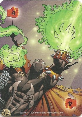 Marvel OVERPOWER FIGHTING POWER  4 card - Spawn - 4F - 4 F - Image