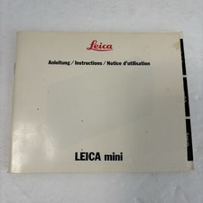 Leica Mini Camera - User Instruction Manual Guide Booklet Only