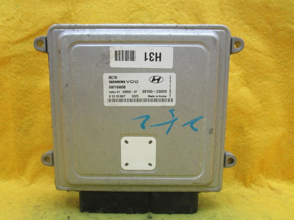 07 2007 Hyundai Elantra Motor Módulo de Controle de Computador ECM ECU PCM 39150-23020 - Imagem 3 de 4