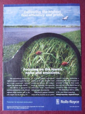 4/2002 PUB ROLLS ROYCE BR715 AERO ENGINE BOEING 717 LADYBUG ORIGINAL AD