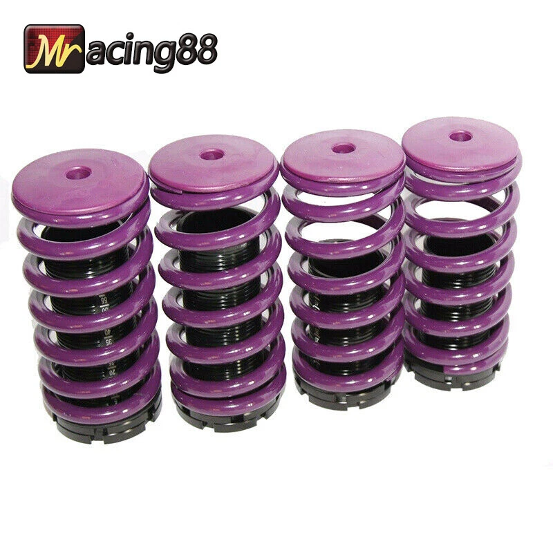 Kit de resortes helicoidales reductores Coilover púrpura/negro para 88-00 HONDA CIVIC CRX Foto 3 de 4