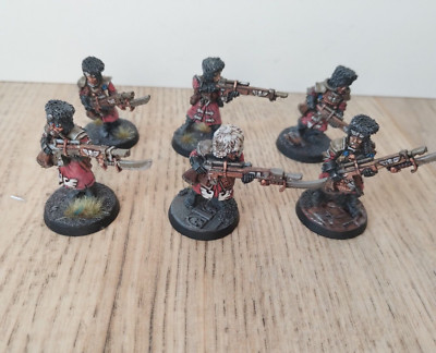Warhammer 40K Astra Militarum Vostroyan Firstborn 6x Rifleman Metall bemalt #2