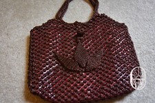 Vintage 1940s 1960s Beaded Handbag Vintage Handmade Seeds