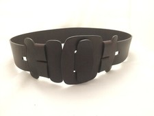 NIB - CHLOE Belt Canelle Brown Genuine Leather Size 90 - Made in Italy - 2 1/4"