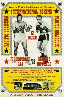 LEINWAND BILDER Boxer Boxer Ali 50X70 CM