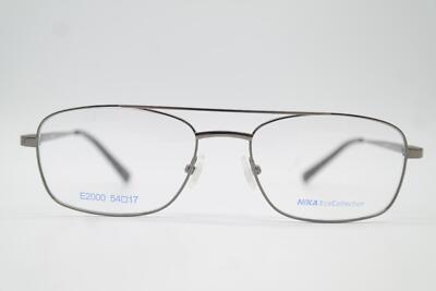 Brille NIKA E2000 Silber Oval Brillengestell eyeglasses Neu