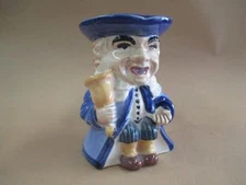 Character jug, town crier, porcelain, makers stamp, antique, original