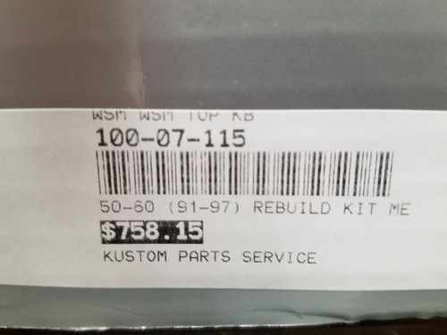WSM 100-07-115 Mercury 3 Cyl Rebuild Kit - Photo 2/5