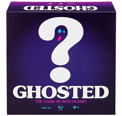 Ghosted - The Game Of Boo-Dunnit Family Board Game 3-6 Players Ages 10+ New