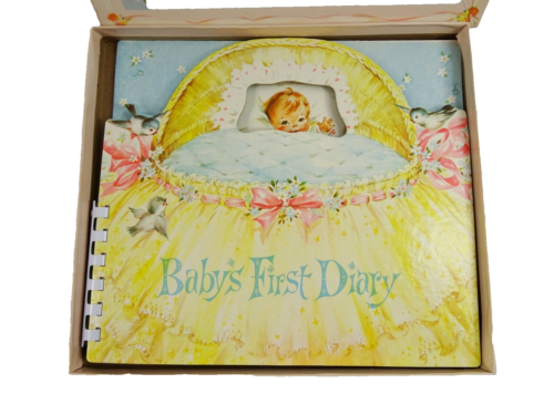 Vintage 1960 Baby's First Diary and Picture Album Record Keepsake Book - Picture 1 of 20