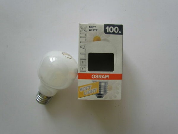Лампа Bella t60 sil 100bт 230в e-27 Osram белые d=60мм (4050300016849)
