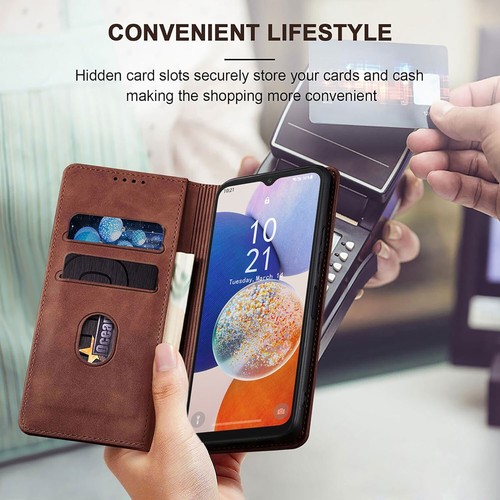 For Samsung Galaxy A15 5G Leather Case Card Slots Pocket Wallet Flip Pouch Cover - Picture 35 of 41