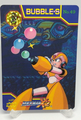 Mega Man X2 Rockman X2 Bubble Splash Bandai Carddass No.49