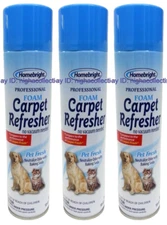 ( Lot 3 ) H.Bright Professional Foam Carpet Refresher Pet Fresh 10 OZ Each
