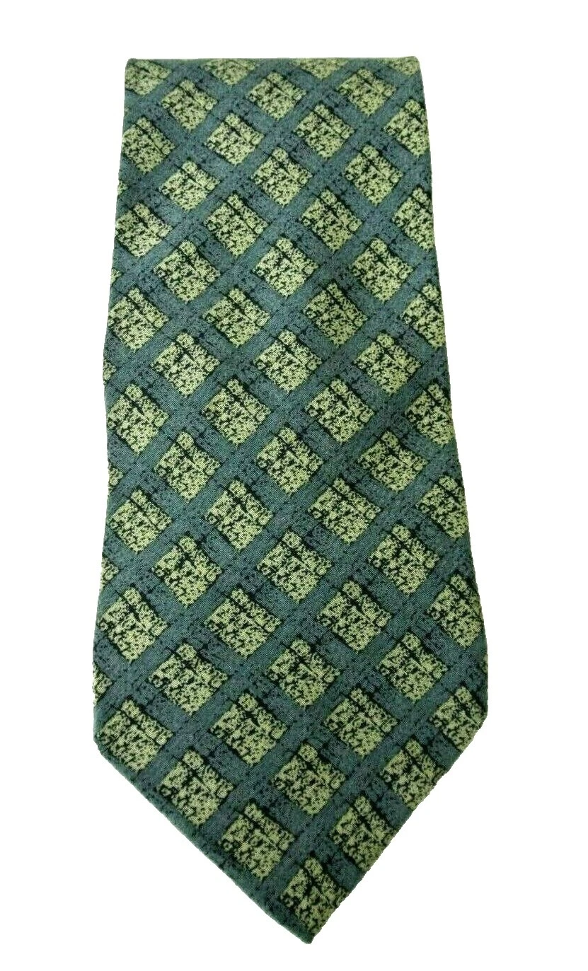 Giorgio Armani cuadriculados lazos de seda 100% para De hombre