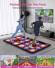 AR Dance Mat w/64GB HD Camera for TV,2 Player Wireless Controller,Gift for Kids