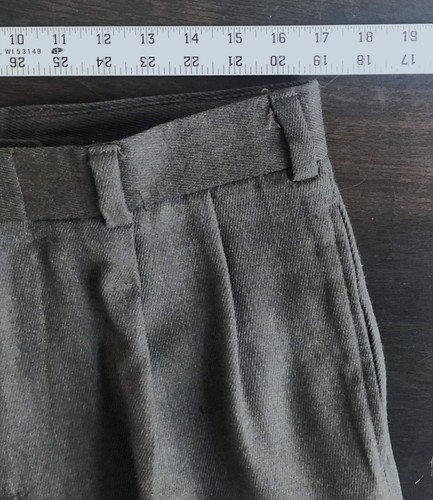 Bills Khakis M2P Pants Pleated Cuffed Twill 100% Wool 34x30 Dark Brown Made USA - Picture 11 of 12