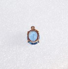 Estate 14k yellow gold Blue Topaz pendant — photo 10
