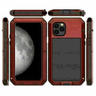 For iPhone 14 Pro Max 13 12 X 7 8 SE 2nd 360 Case Aluminum Metal Shockproof Case