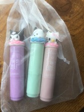 Hello Kitty Kuromi Sanrio Lip Gloss Set of 3