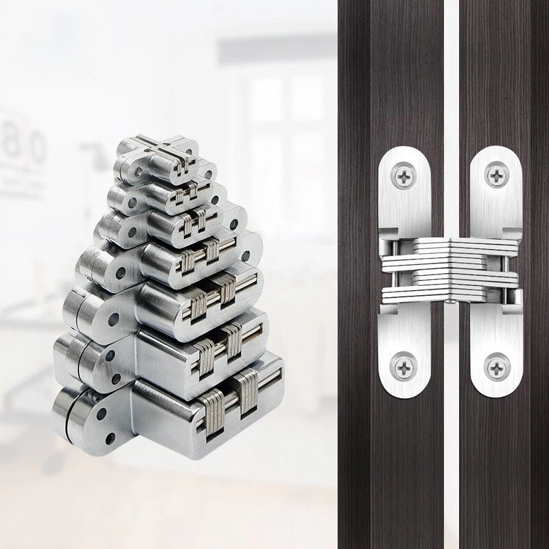 Mount Hidden Hinges Invisible Door Worktop Table Window Folding Hinge  Hardware