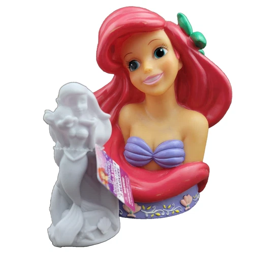 ARIEL  The Little Mermaid Coin Piggy Bank & Disney Princess Design A Vinyl Gift