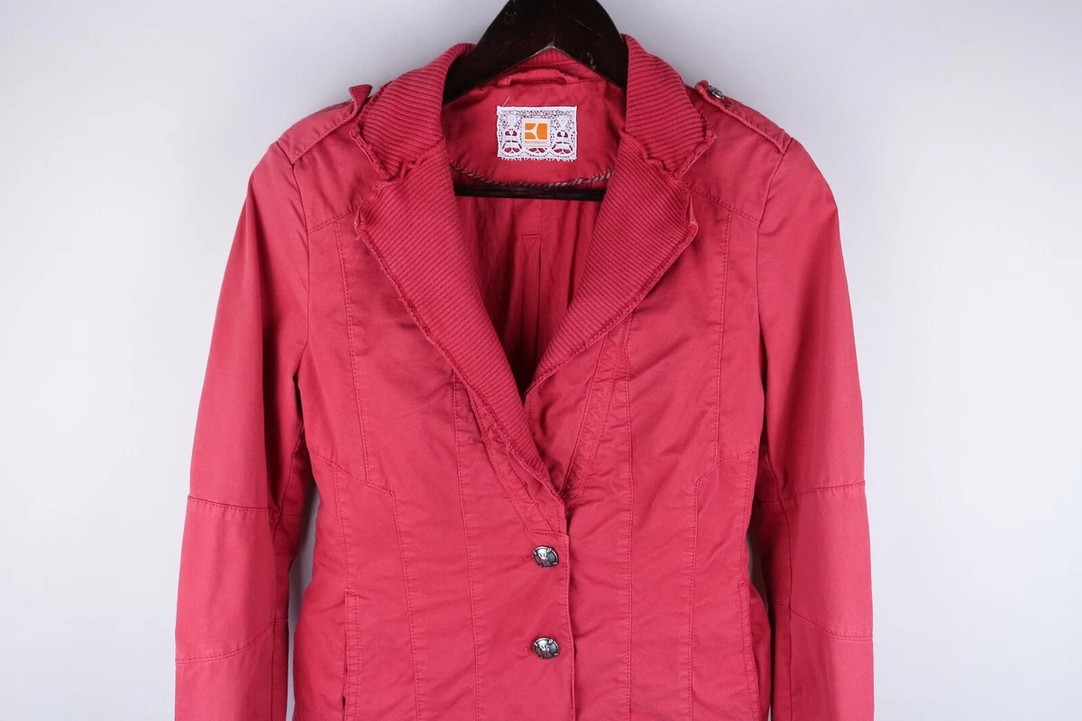 HUGO BOSS Orange Women Blazer Jacket Casual Business Stretch Red