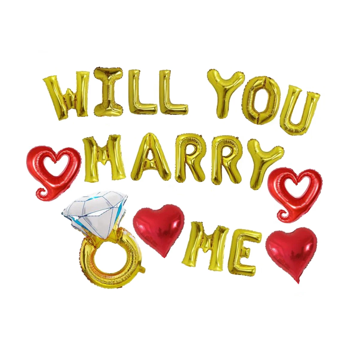 Will you 2024 marry me balloons
