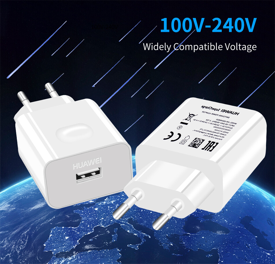 Huawei SuperCharge Wall Charger | USB Type C Cable | For Huawei