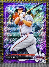 AUSTIN RILEY  -  2017 BOWMAN CHROME PROSPECTS PURPLE SHIMMER REFRACTOR  #BCP161 