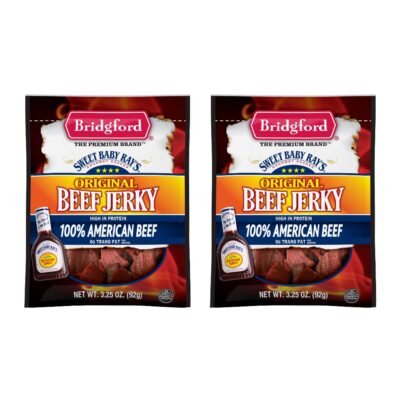 Bridgford Sweet Baby Ray s Beef Jerky Original 3.25 oz Pack of 2