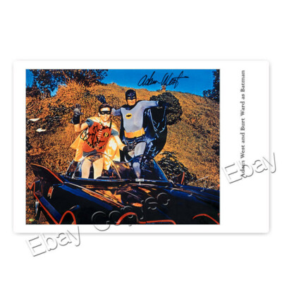Adam West and Burt Ward as Batman and Robin - Autogrammfotokarte 