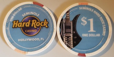 $1 Hard Rock - Seminole - Hollywood, Florida - Casino House Chip