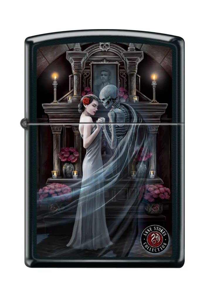 Zippo Lighter- Personalized Engrave Skull Skeleton Woman Gho
