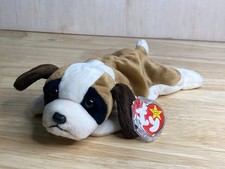 1996 Bernie the St. Bernard Dog - Ty Beanie Babies - MINT w/ DAMAGED HANG TAG