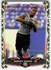 2014 Topps Chrome Camo Refractors Darqueze Dennard Rookie #204 Bengals RC,/499
