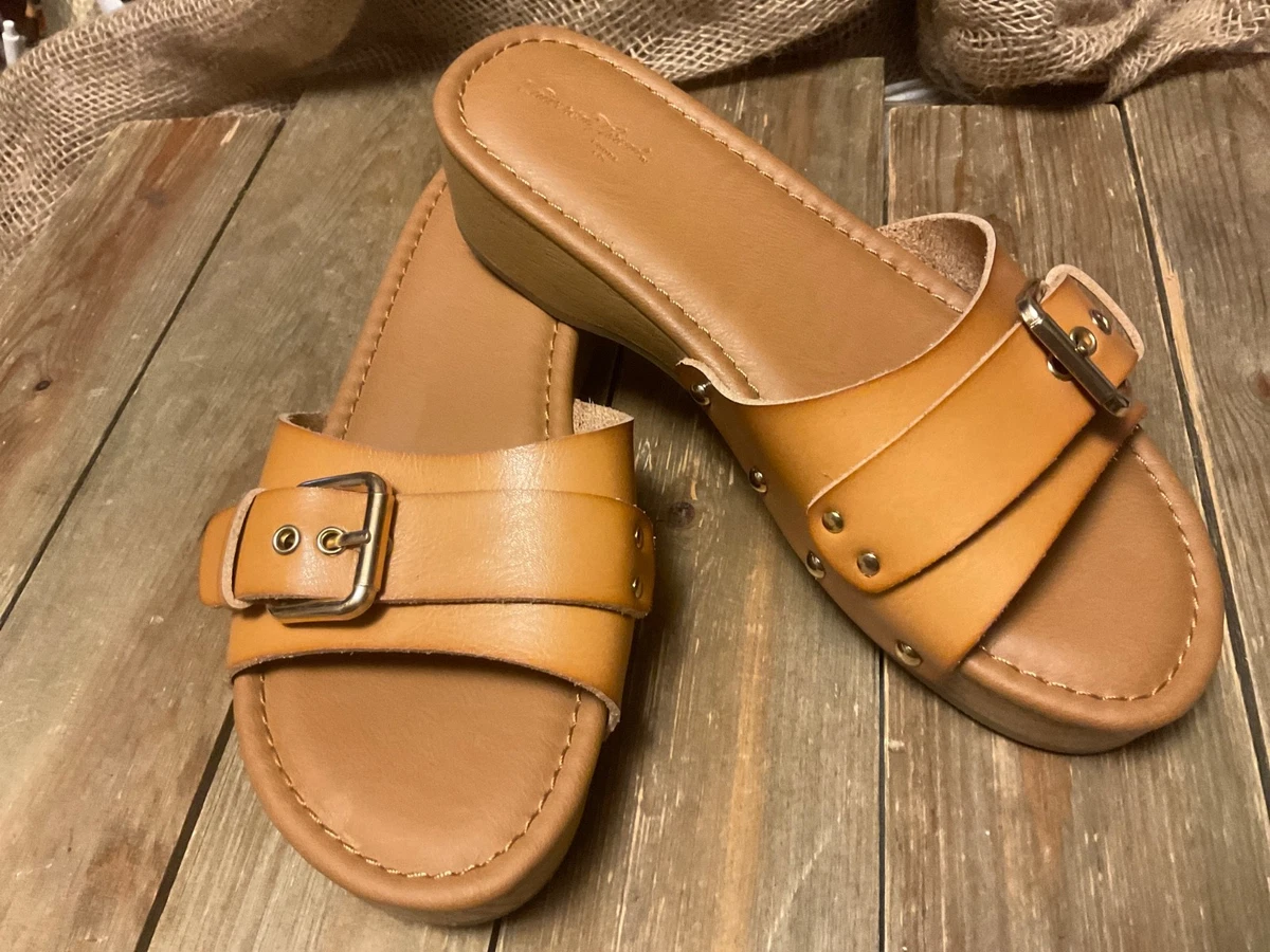 靴 theredthread script chunky slides 37 SCARLET / SHOES – THEREDTHREAD