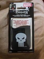 Nuevo en Paquete Cartera Marvel Cómics Punisher Portatarjetas Adhesivo Calcomanía Croma Gráficos Coche
