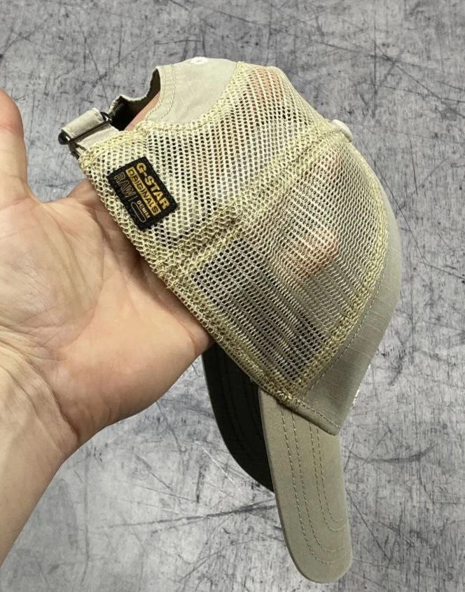 Gorra de colección cruda G-Star estilo militar ropa de calle para hombre sombrero con logotipo grande Foto 3 de 4