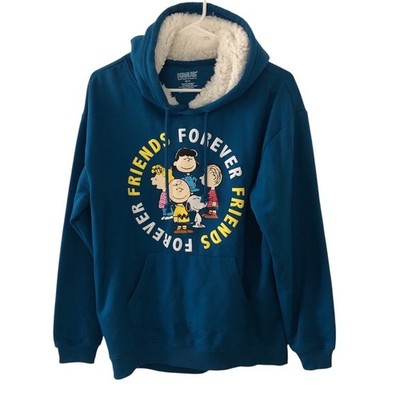 PEANUTS Friends Forever Hoodie Juniors Medium (7-9) Cartoon Retro Streetwear