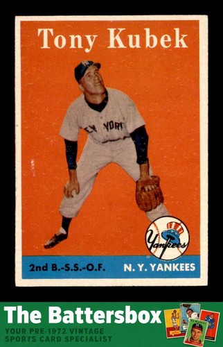 Tony Kubek #393 1958 Topps card