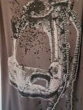 Rich & Royal Shirt Top Ausgefallen Gr. L Braun
