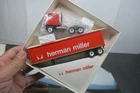VINTAGE 1980'S WINROSS 1/64 SCALE HERMAN MILLER FURNITURE SEMI TRACTOR TRAILER !