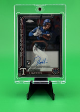 Topps Chrome Rookie Autographs Dustin Harris #RA-DHA Hard Signed Rangers 2025