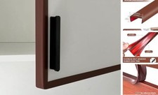 Slimline Cabinet Door Edge Protector, 3/4" Self Adhesive Peel and Stick Rubber