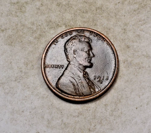 1918-S Lincoln Wheat Cent Penny * Very Fine VF * XW516